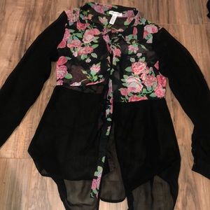 Long sleeve blouse Button down